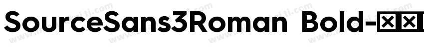 SourceSans3Roman Bold字体转换
